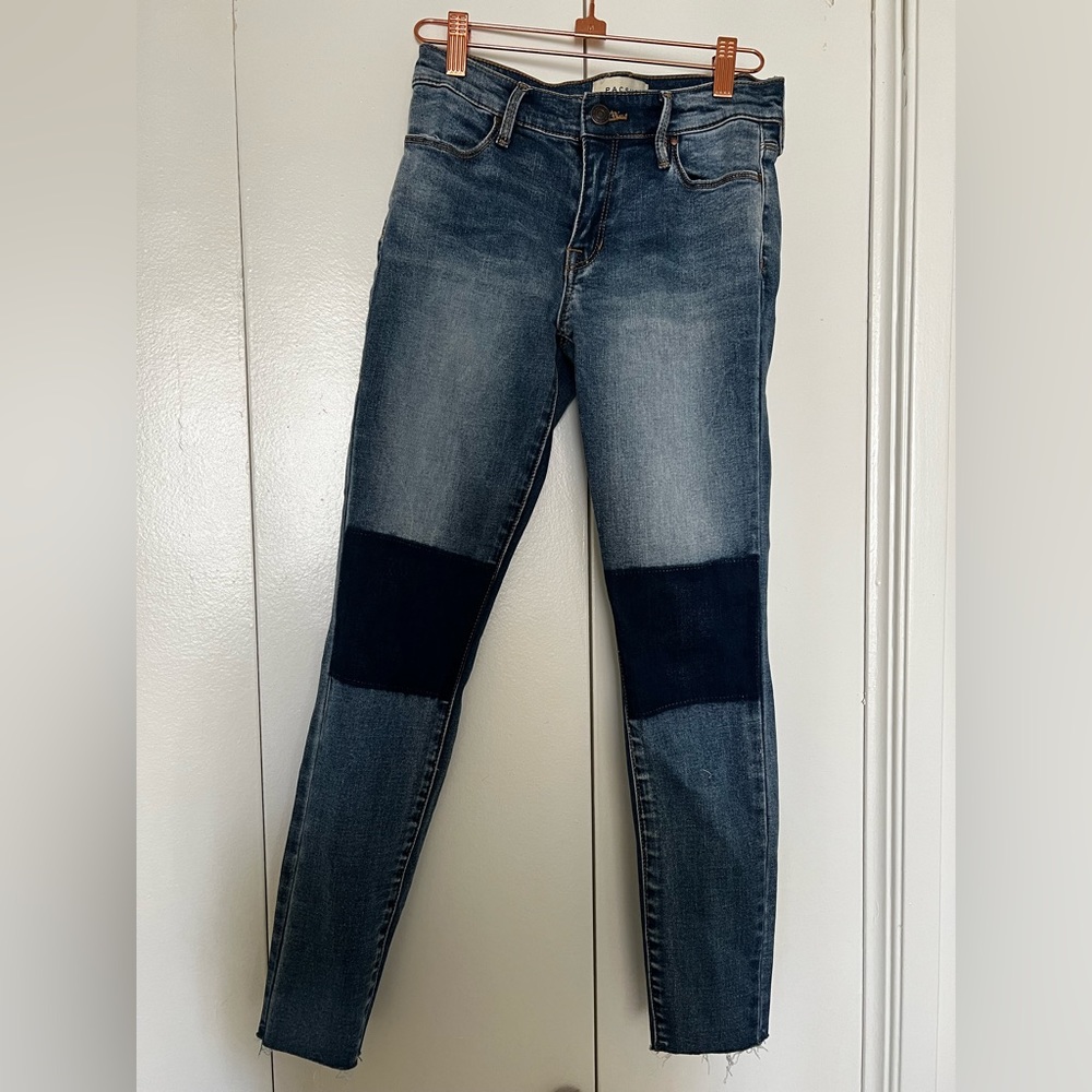 Ankle Cut Jegging with Knee Patches